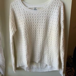 White Patterned Sweater